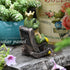 Miniature Frog Garden Statue | Solar Light Home Decor, Fairy Garden Accessories for Patio, Balcony, Yard, Lawn Bedroom