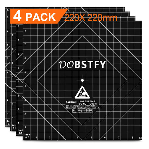 DOBSTFY 3D Printing Build Surface with Premium Adhesive, 3D Printer Heat Bed Platform Sticker Sheet for Ender 3/3 Pro/3