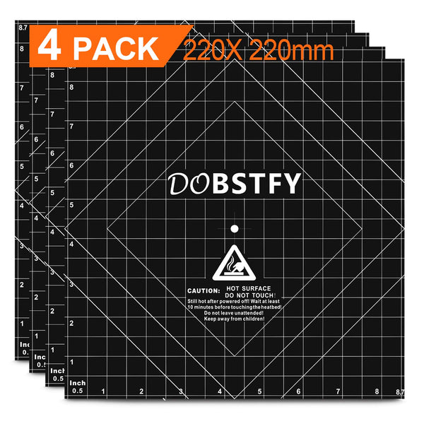 DOBSTFY 3D Printing Build Surface with Premium Adhesive, 3D Printer Heat Bed Platform Sticker Sheet for Ender 3/3 Pro/3