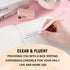 Fulmoon 50 Pcs Cute Ballpoint Pens Bulk, Retractable 1.0 mm Medium Point Writing Pens for Teacher Student (Pale Pink,