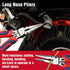 4-Piece Set Set WORKPRO Pliers - Premium CR-V Construction Tool Including Long Nose, Diagonal Cutting, Groove Joint
