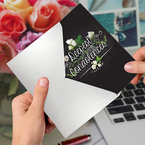 The Best Card Company - Loving Sympathy Card with Envelope, Inspirational Religious Bereavement Greeting