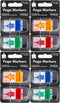 Please Sign Here Message Flags: Assorted Color, 400 Pages Total, 0.98 x 1.77 Inch Wide, 50 Flags/Dispenser