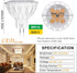 MR16 LED Bulb Light Bulbs, 3W (35W Halogen Equivalent), 2700K GU5.3 Base, 12V Spotlight, 6 Pack (Warm White)