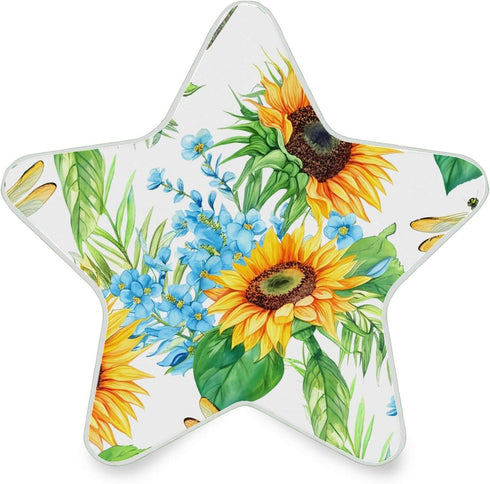 Burbuja Sunflowers LED Night Light Plug into Wall 0.2W Star-Shaped Nightlight Dusk to