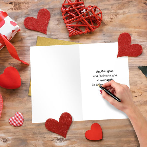 Nchigedy Romantic Valentines Day Card for Man Woman, Sweet Valentines Day Card for Husband Wife, Anniversary Cards
