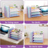 Marbrasse Desk Organizer and Accessories, 4-Tier Paper Letter Tray Organizer with File Holder for School Home Office