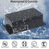 Junction Box IP65 Waterproof - ABS Plastic Electrical Project Case with Fixed Ear, Black 6.30x6.30x3.54 inch