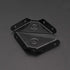 12 4.1" HOWDIA Pcs Steel Corner Braces Joint Trapeziform Angle Code Brackets | Black Corner Brace Support for Furniture