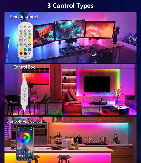 33ft Daymeet Led Lights for Bedroom, Led Chasing Effect Dream ICRGB Light Strip, USB Smart Light Strips APP Control