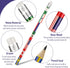 International Flags World Pencils American British France China India Flag Pencils with Erasers School Supplies Pencils Veterans Day Independence Day 4th of July Office Supplies (60 Pcs) by Outus