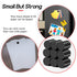 50 Pcs Neodymium Refrigerator Magnets, Premium Round Disc Small Rare Earth Magnets for Crafts, DIY, Office, Black