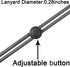 YOUOWO 5 Pack Adjustable Grey Neck Lanyards with Clip for ID Badges Holder, Men Women Office Cruise