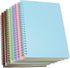 Yansanido Spiral Notebook – 8 Pcs A5 Thick Plastic Hardcover, 80 Sheets, 160 Pages, College Ruled, 8 Color