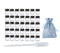 JJKMALL 50Pcs Clear Sample Glass Bottles 1ml with Orifice Reducer, 1pc Gift Storage Bag, 1pc 3ml Dropper