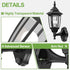 Bulbs, 1 Pack, EMART Dusk to Dawn Plastic Outdoor Wall Light Fixtures with Waterproof and Anti-Corrosion Porch Sconces
