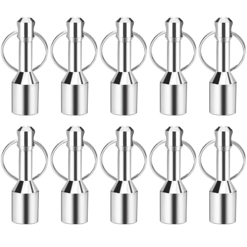 TRYMAG 10 Pack Keychain Magnets, Neodymium Pocket Keychain with Strong Magnetic for Testing Jewelry