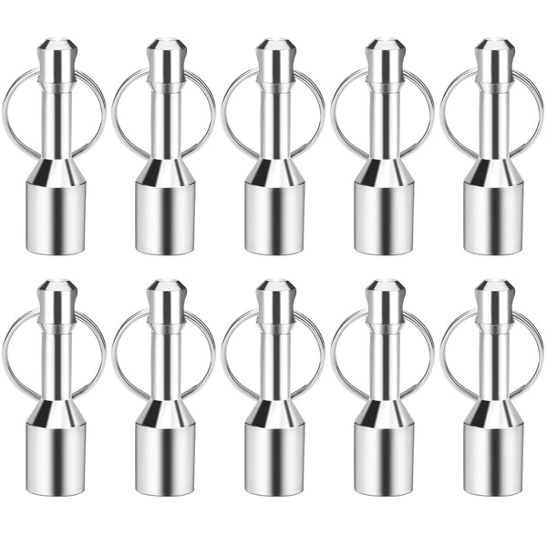 TRYMAG 10 Pack Keychain Magnets, Neodymium Pocket Keychain with Strong Magnetic for Testing Jewelry