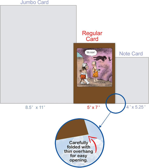 NobleWorks Funny Get Well Soon Card with Envelope - Cartoon Humor, Feel Better Greeting C6364GWG