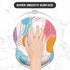 ITNRSIIET Ergonomic Mouse Pad with Gel Wrist Support, Small Wrist Rest, Non-Slip PU Base, 8.7 x 7.2 inches, Art Style