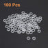 uxcell Nylon Flat Washers M4, 8.5mm OD, 4mm ID, 1mm Thickness, Sealing Gasket for Faucet Pipe Water Hose, Clear, Pack