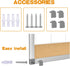 Upgraded Monthly Calendar Dry Erase White Board & Cork Bulletin Board, 13" x 17" Aluminum Frame, Organizing Space
