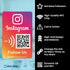 Reusable Followers Tap Sticker for Instagram, 1-Sticker QR & Tap NFC Sticker, Boost My Followers Sticker for iPhone &
