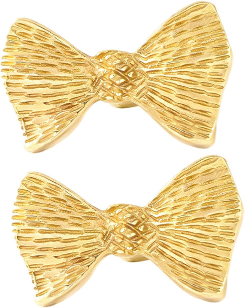 Generic Unique Drawer Pulls Brass Dressers Knob Cupboard Handle Modern Furniture Handle Bowknot Shape Bedside Cabinet