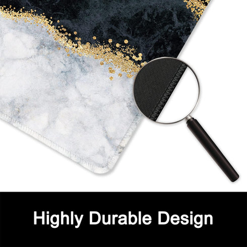 ITNRSIIET Abstract Art Marble Mouse Pad, 10.2×8.3×0.12 inches, Premium Textured, Waterproof, Non-Slip Rubber Base
