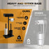 AIGOTSUKI 7 Freestanding Toilet Paper Holder Stand with Shelf for Rolls, Free Standing Black Toilet Paper Roll Holder