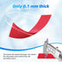 Annhua 300 Sheets Dental Articulating Paper, 100 Micron Red Plastic Dispenser, Easy to Use, 55 x 18 x 0.1mm