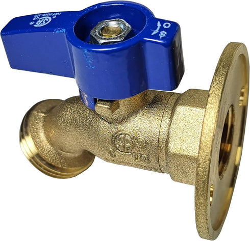 XFITTING 1/2'' Female Threaded Hose Bibb No-kink with Nail Flange for Water and Oil