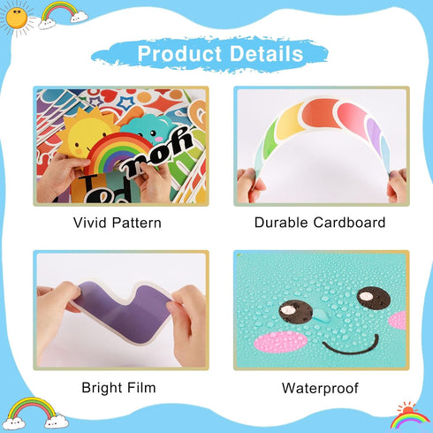 BELIEVE in YOURSELF Motivational Bulletin Board Decoration Set Cutouts Wall Door Decor for Kindergarten Preschool School