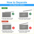 8 Pack 60x10x3 mm, Magnets, Caturledas Heavy Duty Strong Rare Earth Neodymium Magnets with Double Sided Adhesive