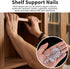 Sorcristy 20pcs 1/8 Inch (3mm) 3mm Shelf Support Pegs, Clear Plastic Shelf Pins for Small Holes Only, Cabinet Shelfs