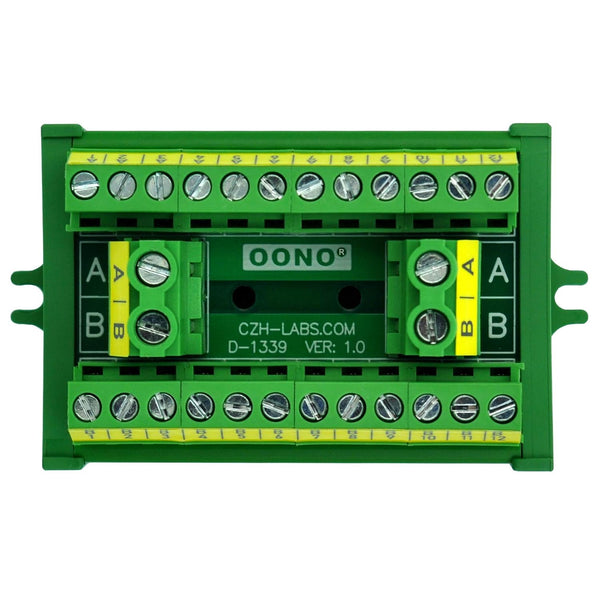 OONO 30A/300V Screw Mount 2x12 Position Terminal Block Distribution Module.