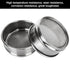2 PCS 304 Stainless Steel Test Sieves, Lab Standard Test Sieve 200 Mesh 0.075mm + #80 Mesh 0.2mm Aperture, f10cm/4”Dia