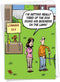 NobleWorks 1 Cartoon Happy Birthday Card, Funny Comic Greeting Notecard with Envelope, Dog Business C6374BDG
