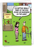 NobleWorks 1 Cartoon Happy Birthday Card, Funny Comic Greeting Notecard with Envelope, Dog Business C6374BDG
