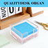 JIUZI 3x3 Inch Acrylic Sticky Note Holder, Crystal Clear Sticky Note Dispenser for Desk, Office, Home, Dorm Room