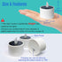 6 Pack Cool White Flickering Outdoor Waterproof Solar Powered Electric Candles, Solar LED Rechargeable Flameless Votive