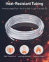 3 3/16" 5/16" Pawfly ft Food Grade Silicone Tubing, ID x OD, High Temp Pure Silicone Hose for Home Brewing Winemaking
