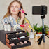 PU Leather Desk Organizer with 3 Drawers, Executive Office Supplies Desktop Filing A4 File Cabinet for Jewelry, Bill,