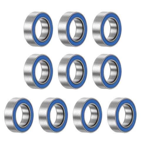 uxcell 10pcs MR106-2RS Miniature Deep Groove Ball Bearings, 6x10x3mm Rubber Sealed for TRX4 1/10 RC Cars