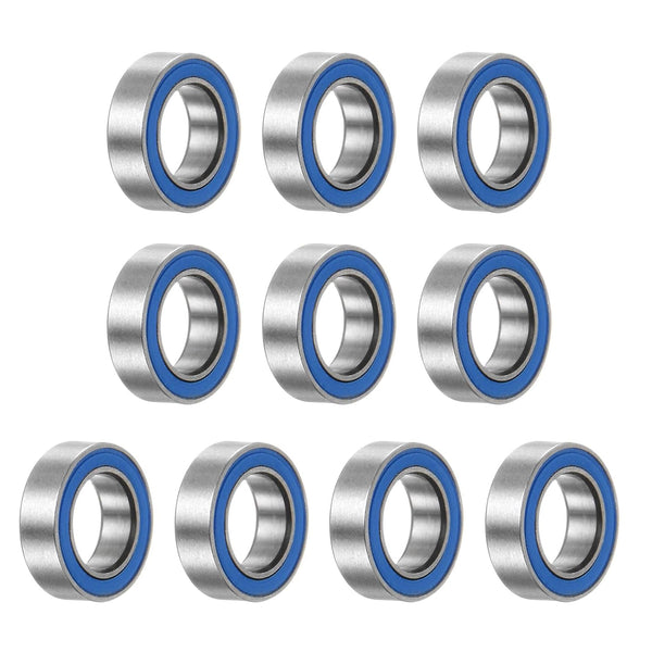 uxcell 10pcs MR106-2RS Miniature Deep Groove Ball Bearings, 6x10x3mm Rubber Sealed for TRX4 1/10 RC Cars