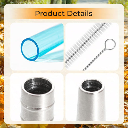 ANATIA 4PCS 2 Maple Syrup Tapping Kit with Stainless Steel Maple Taps Food Grade Tubing Cleaning Brushes Maple Birch
