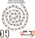 6/10/15 10FT) Chandelier Chain Feet SANGLE SOPFFY Light Fixture Chain for Chandelier or Swag Light Fixtures (Bronze