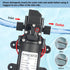 VerRich 12V Water Pumps, 1/2" Diaphragm Pump, Self Priming High Pressure Pump for Motorhome, Caravan, Boat