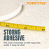 POWERTEC 4' Measuring Tape with Adhesive Backing, Peel & Stick Metal Tape for Woodworking Tools & Jigs