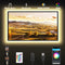 Bluetooth RGBWW LED Lights for 32 Inch TV, RGB+Tunable White 3000K-6500K, App Control, Music Sync Indoor USB LED